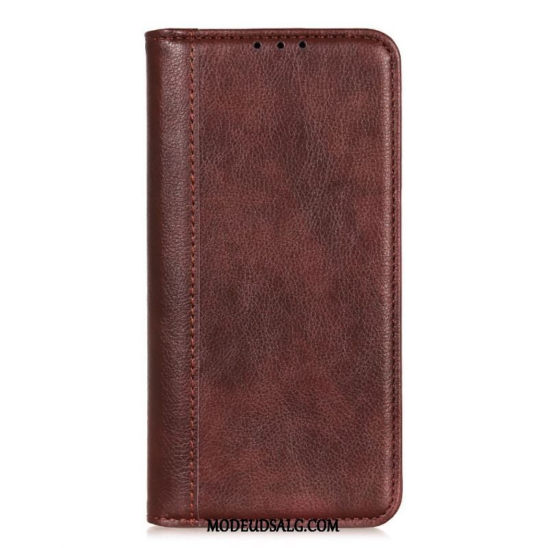 Cover Xiaomi Redmi Note 11 / 11S Flip Cover Elegance Split Litchi Læder