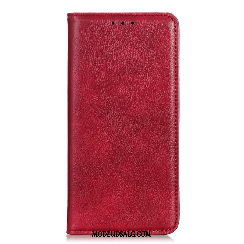 Cover Xiaomi Redmi Note 11 / 11S Flip Cover Lychee Split Læder Tekstur