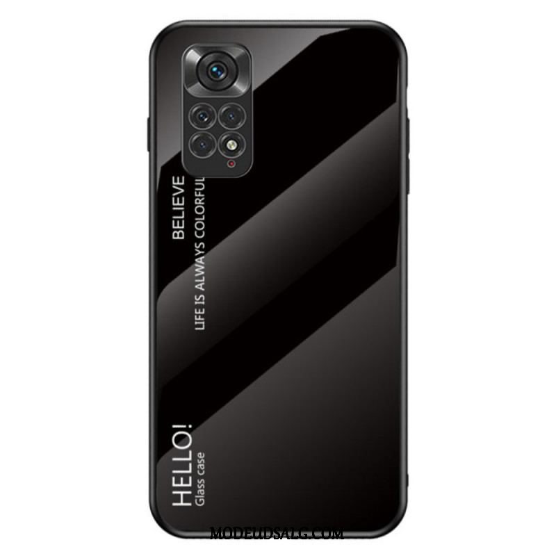 Cover Xiaomi Redmi Note 11 / 11S Hærdet Glas Hej