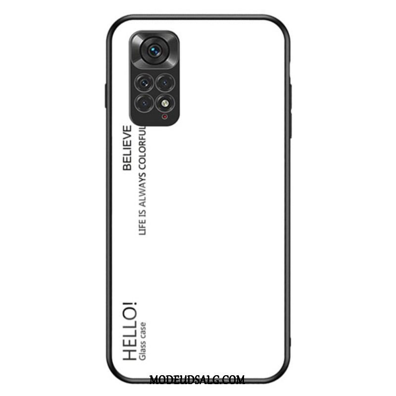 Cover Xiaomi Redmi Note 11 / 11S Hærdet Glas Hej