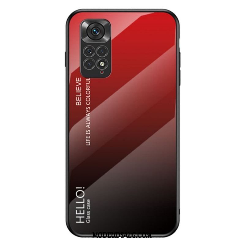 Cover Xiaomi Redmi Note 11 / 11S Hærdet Glas Hej