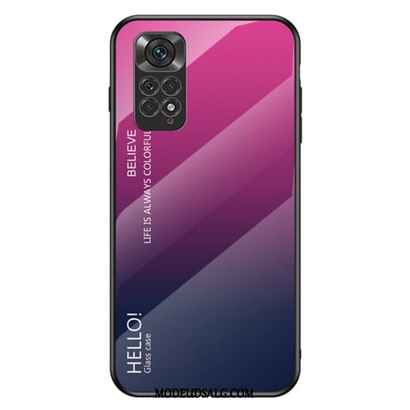 Cover Xiaomi Redmi Note 11 / 11S Hærdet Glas Hej