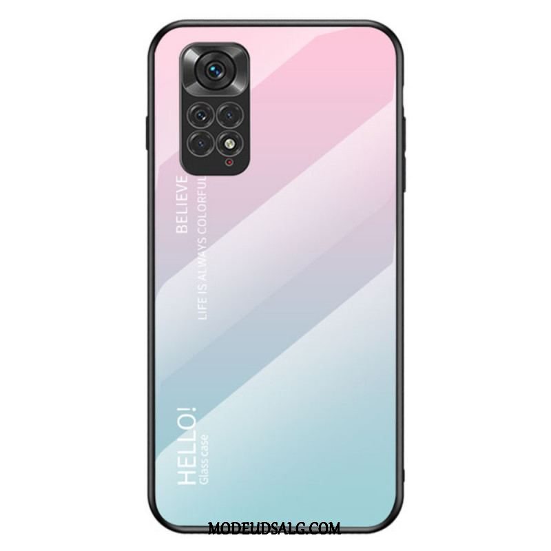 Cover Xiaomi Redmi Note 11 / 11S Hærdet Glas Hej