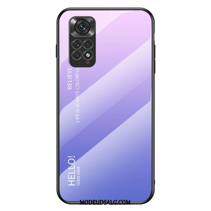 Cover Xiaomi Redmi Note 11 / 11S Hærdet Glas Hej