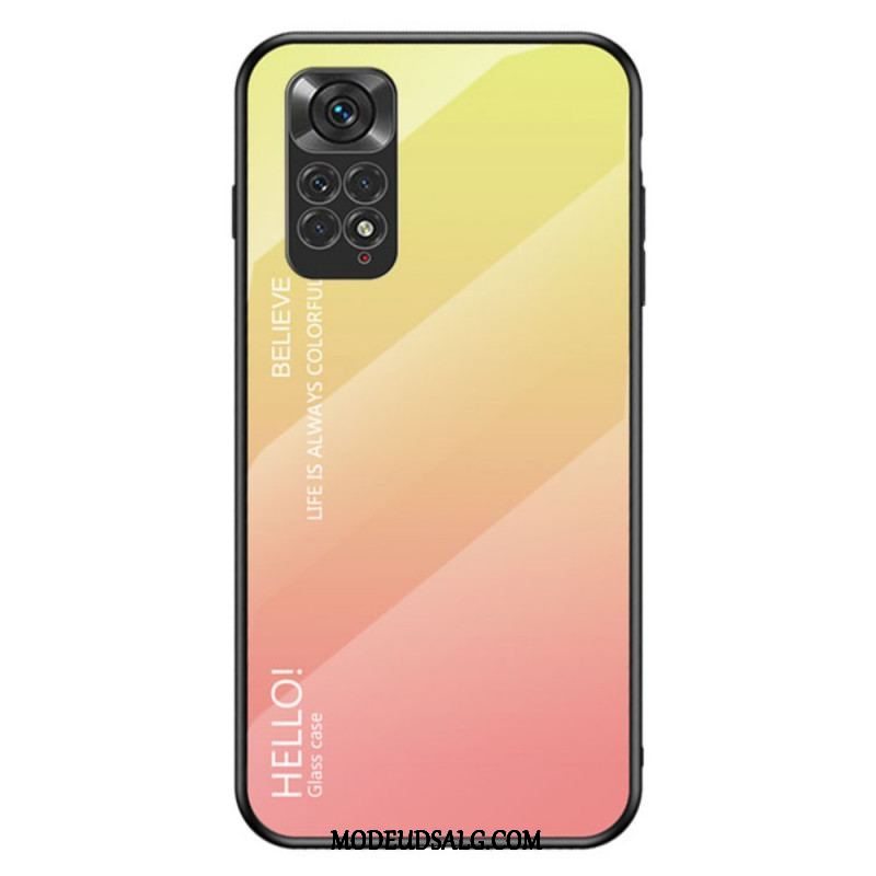 Cover Xiaomi Redmi Note 11 / 11S Hærdet Glas Hej