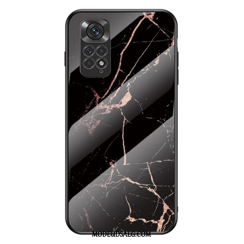 Cover Xiaomi Redmi Note 11 / 11S Marmorfarver Hærdet Glas