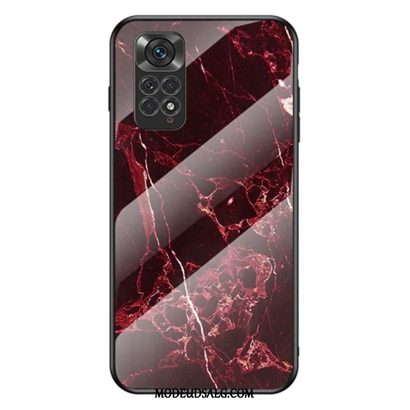 Cover Xiaomi Redmi Note 11 / 11S Marmorfarver Hærdet Glas