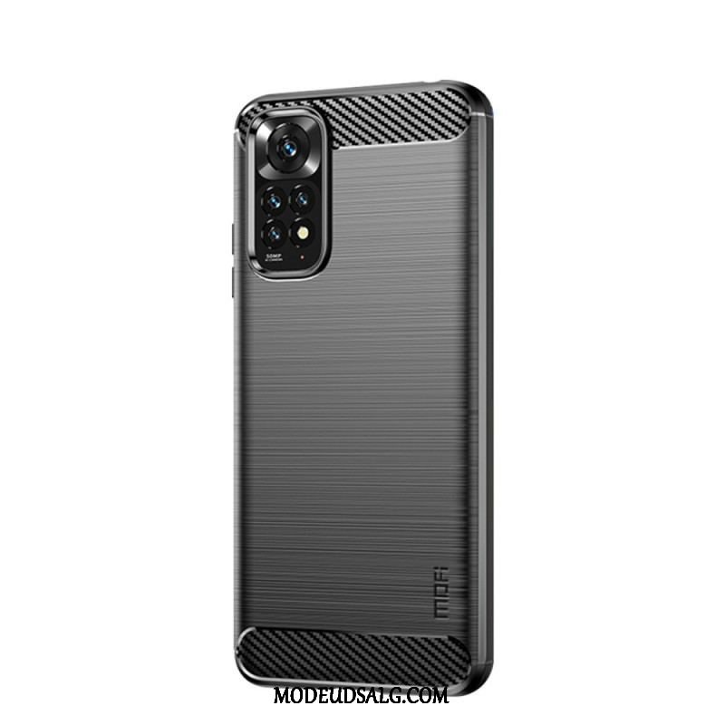 Cover Xiaomi Redmi Note 11 / 11S Mofi Børstet Kulfiber