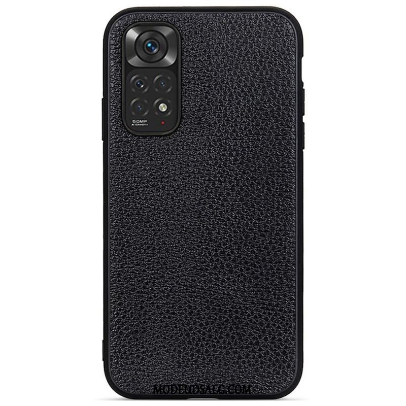 Cover Xiaomi Redmi Note 11 / 11S Ægte Litchi Læder