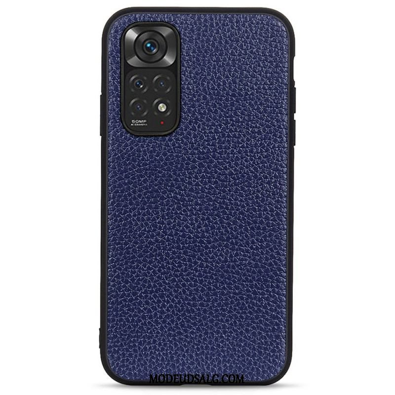 Cover Xiaomi Redmi Note 11 / 11S Ægte Litchi Læder