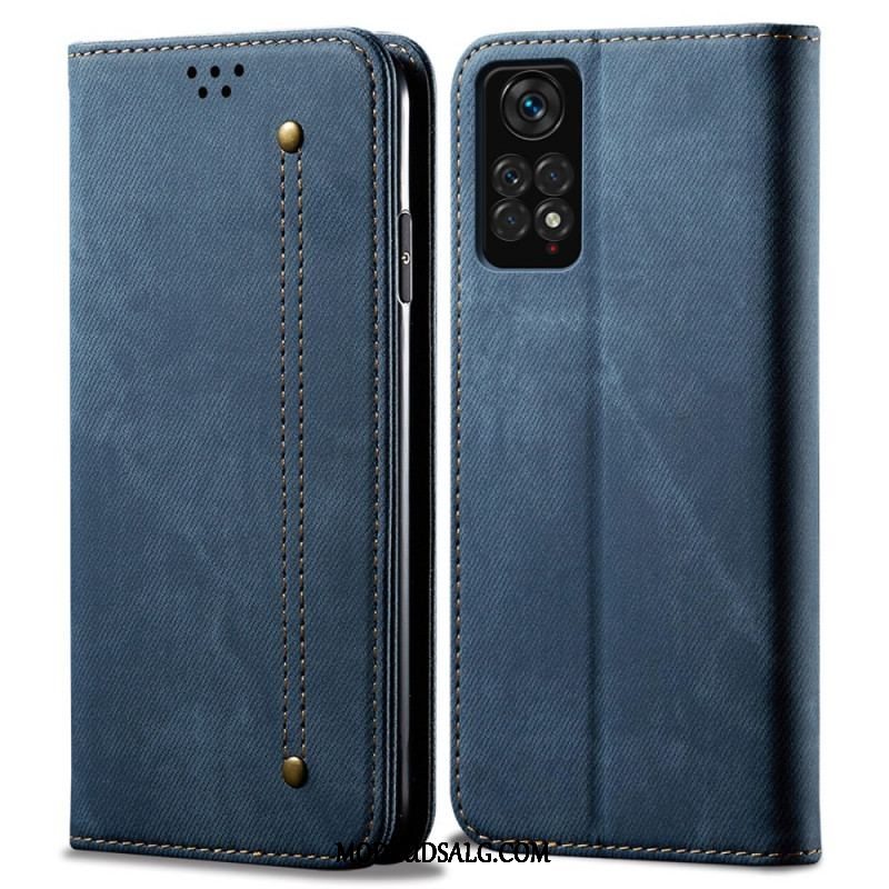 Cover Xiaomi Redmi Note 11 Pro / 11 Pro 5G Flip Cover Denim Stof