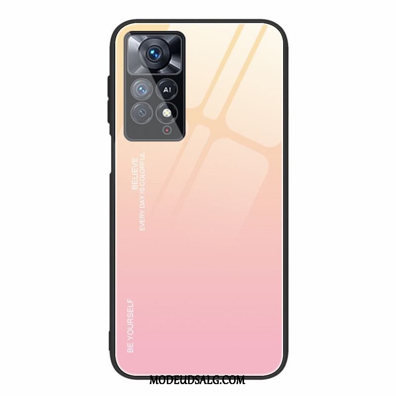 Cover Xiaomi Redmi Note 11 Pro / 11 Pro 5G Hærdet Glas Vær Dig Selv