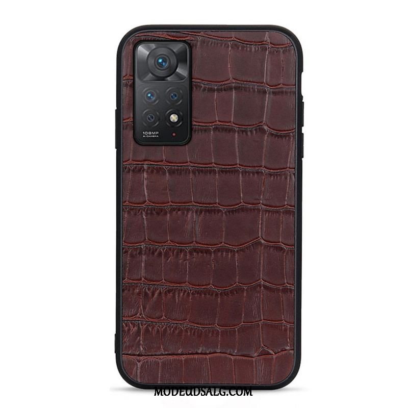 Cover Xiaomi Redmi Note 11 Pro / 11 Pro 5G Ægte Crocodile Texture Læder