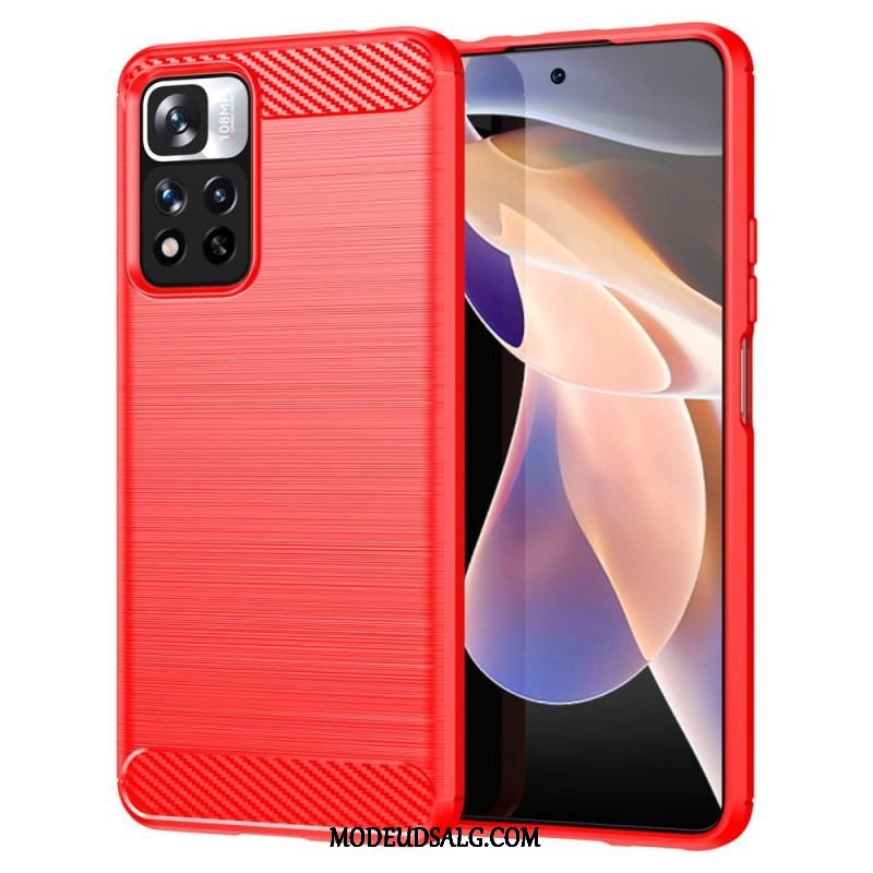 Cover Xiaomi Redmi Note 11 Pro Plus 5G Børstet Kulfiber