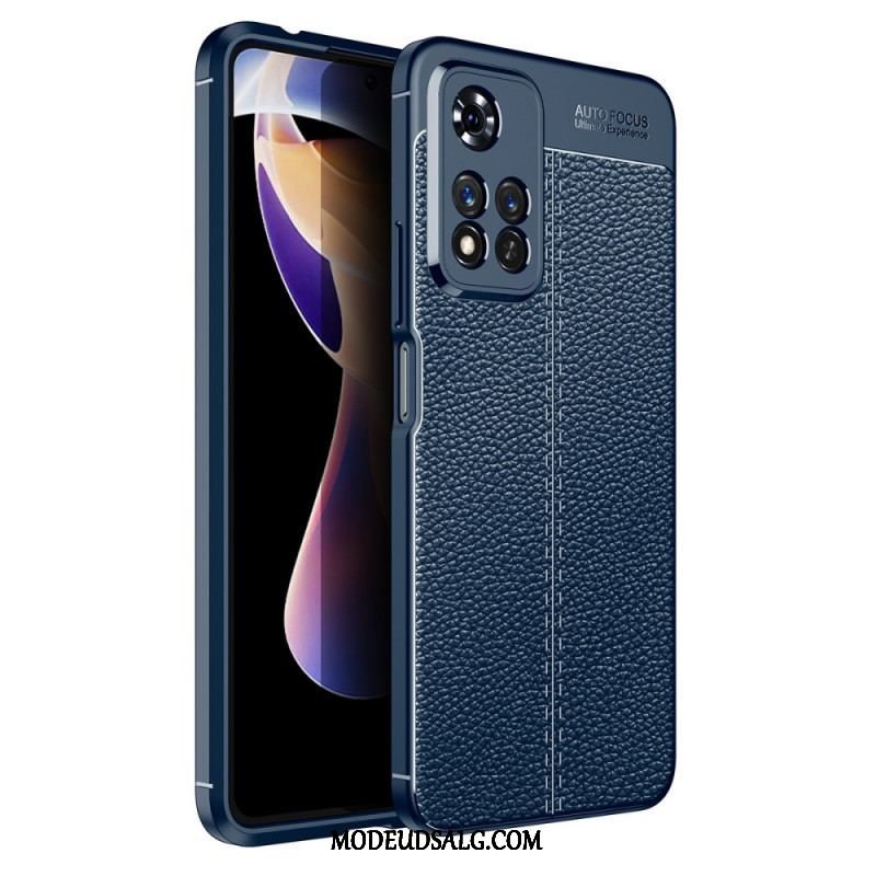 Cover Xiaomi Redmi Note 11 Pro Plus 5G Dobbelt Linje Litchi Læder Effekt