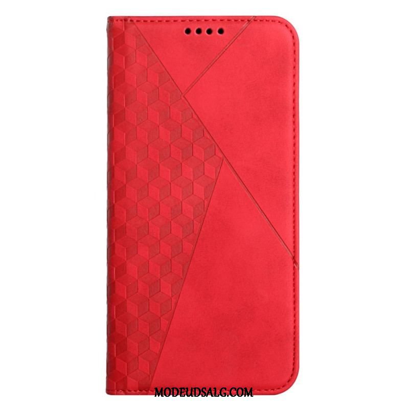 Cover Xiaomi Redmi Note 11 Pro Plus 5G Flip Cover Lædereffekt 3d-mønster