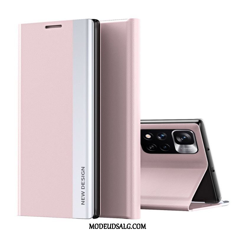 Cover Xiaomi Redmi Note 11 Pro Plus 5G Flip Cover Nyt Design I Kunstlæder