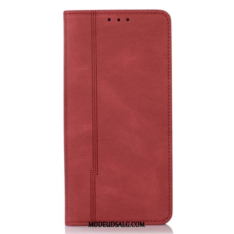 Cover Xiaomi Redmi Note 11 Pro Plus 5G Flip Cover Stil Læder Linje