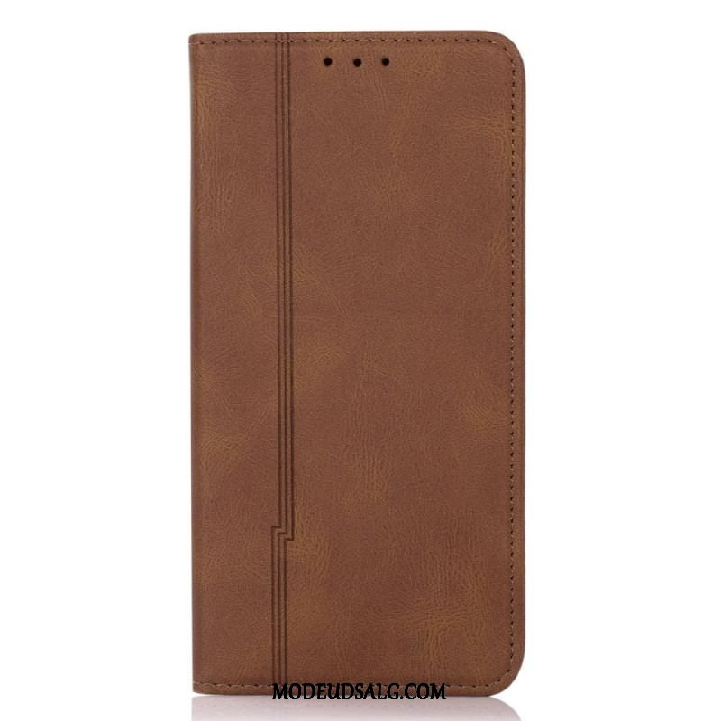 Cover Xiaomi Redmi Note 11 Pro Plus 5G Flip Cover Stil Læder Linje