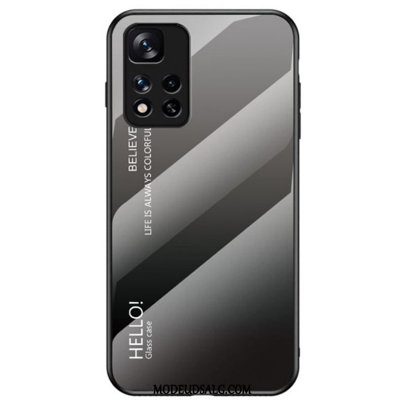 Cover Xiaomi Redmi Note 11 Pro Plus 5G Hærdet Glas Hej