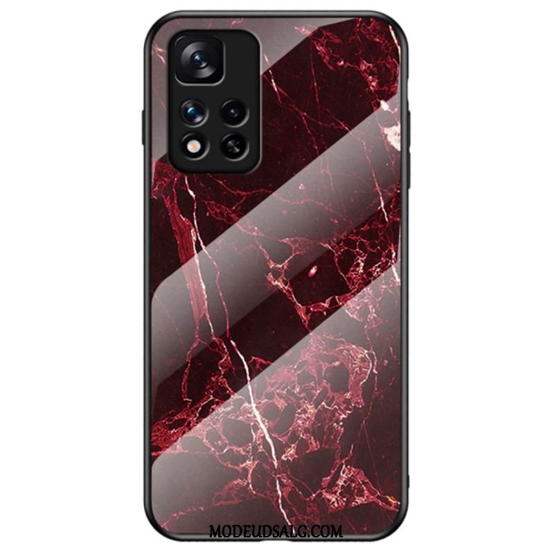 Cover Xiaomi Redmi Note 11 Pro Plus 5G Marmorfarver Hærdet Glas