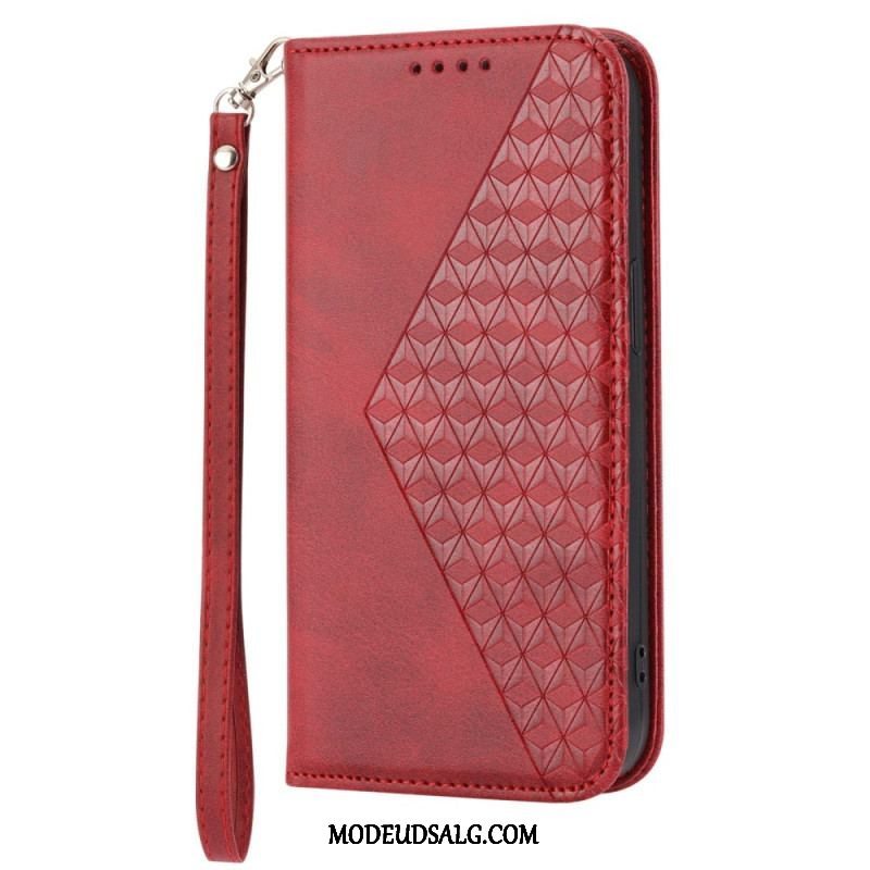 Cover Xiaomi Redmi Note 12 5G Flip Cover Stil Læder 3d Mønster