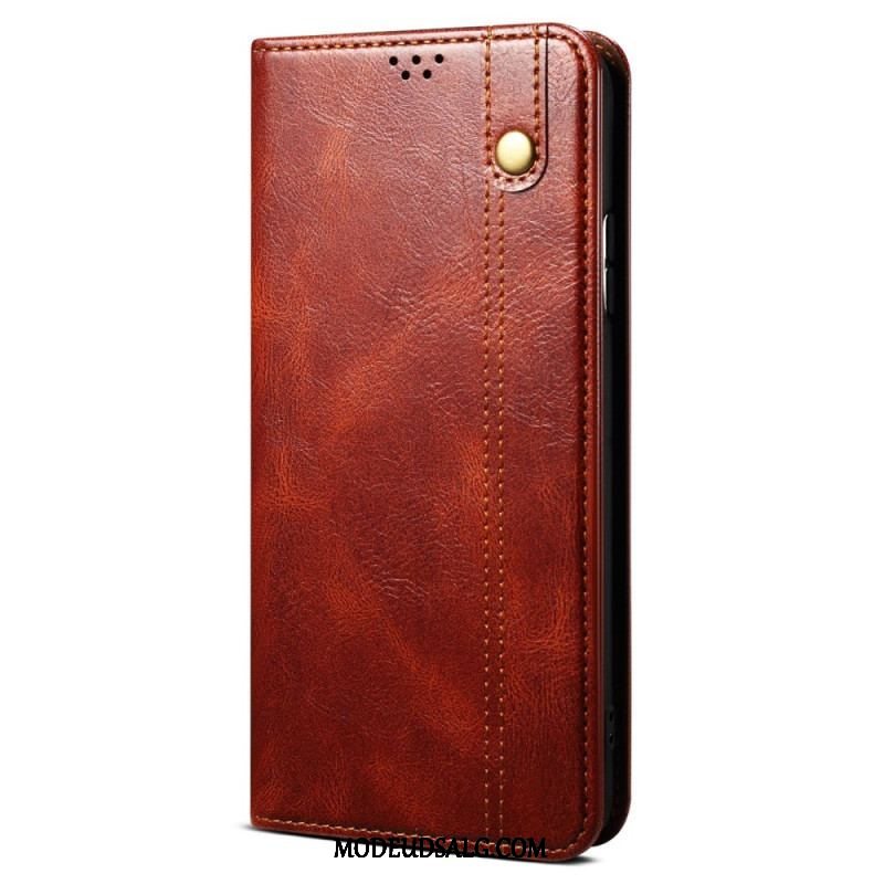 Cover Xiaomi Redmi Note 12 5G Flip Cover Voksbehandlet Kunstlæder