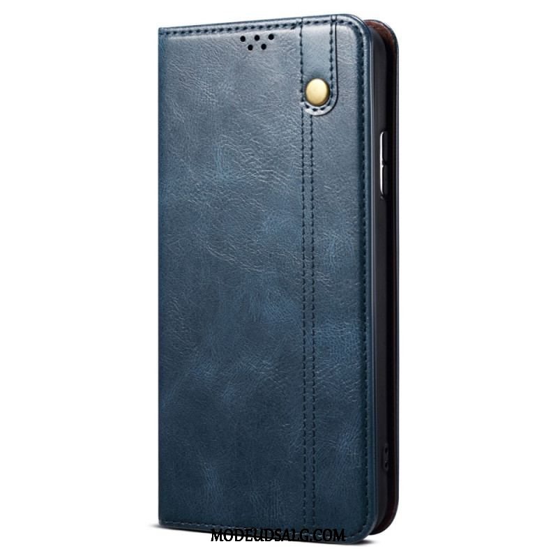 Cover Xiaomi Redmi Note 12 5G Flip Cover Voksbehandlet Kunstlæder