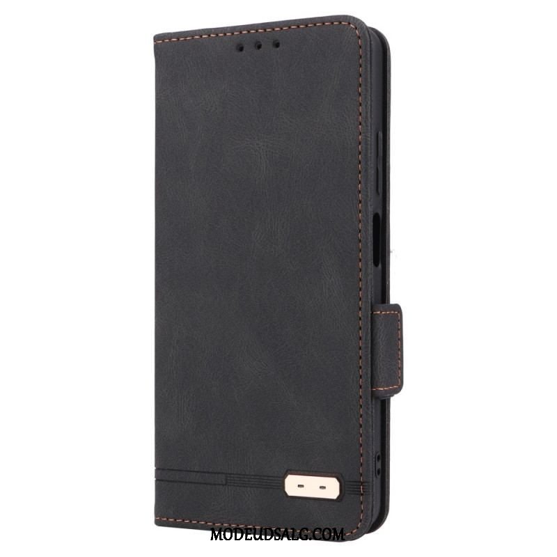 Cover Xiaomi Redmi Note 12 Pro Flip Cover Stilfuld Lædereffekt