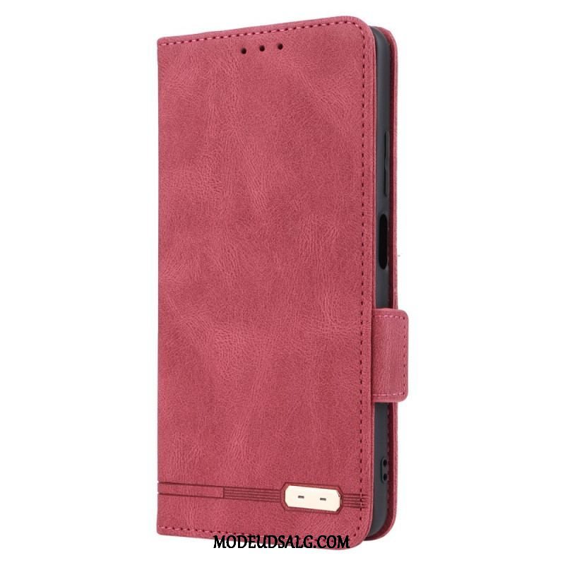 Cover Xiaomi Redmi Note 12 Pro Flip Cover Stilfuld Lædereffekt