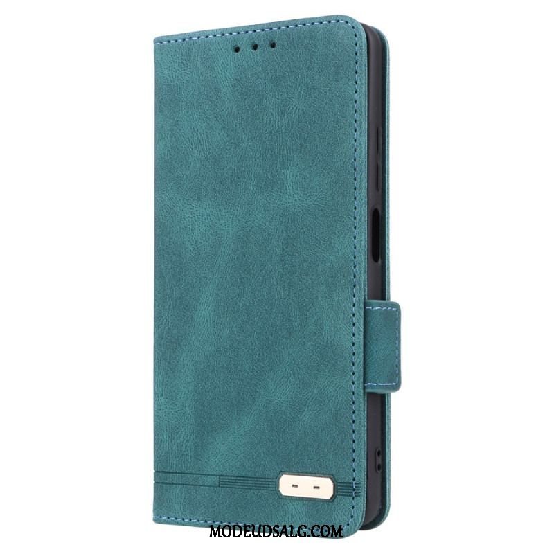 Cover Xiaomi Redmi Note 12 Pro Flip Cover Stilfuld Lædereffekt