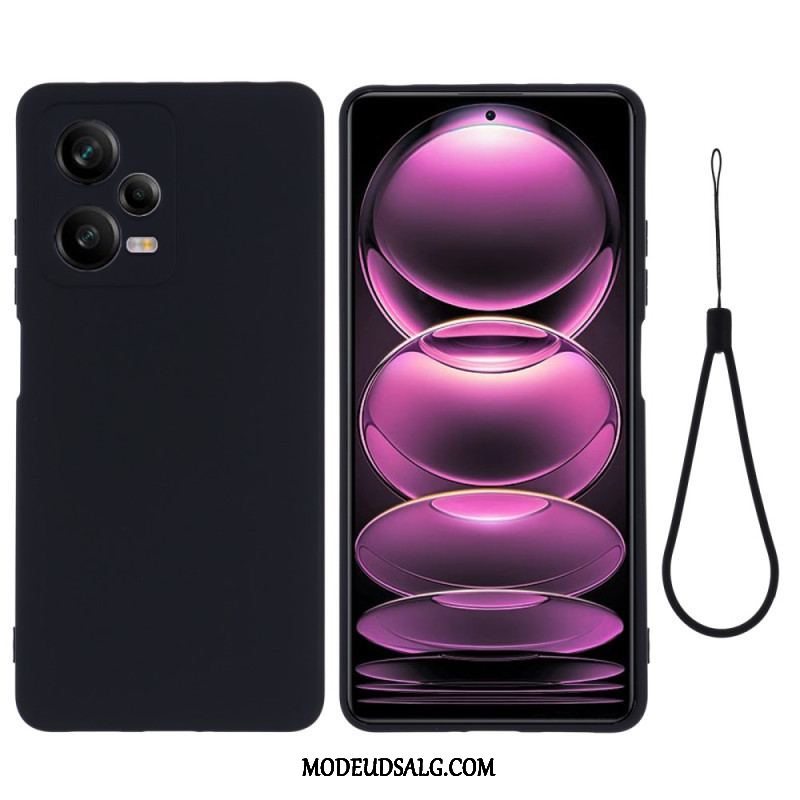 Cover Xiaomi Redmi Note 12 Pro Flydende Silikone Med Snor