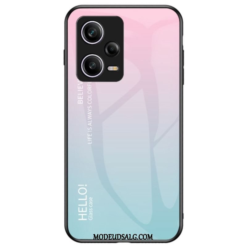 Cover Xiaomi Redmi Note 12 Pro Hærdet Glas Hej