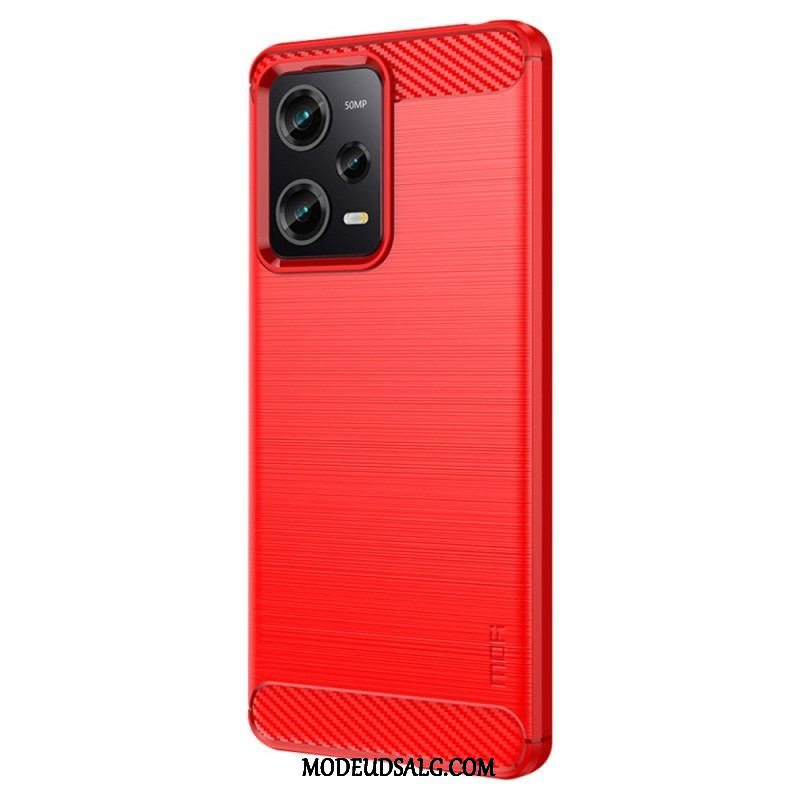 Cover Xiaomi Redmi Note 12 Pro Mofi Børstet Kulfiber