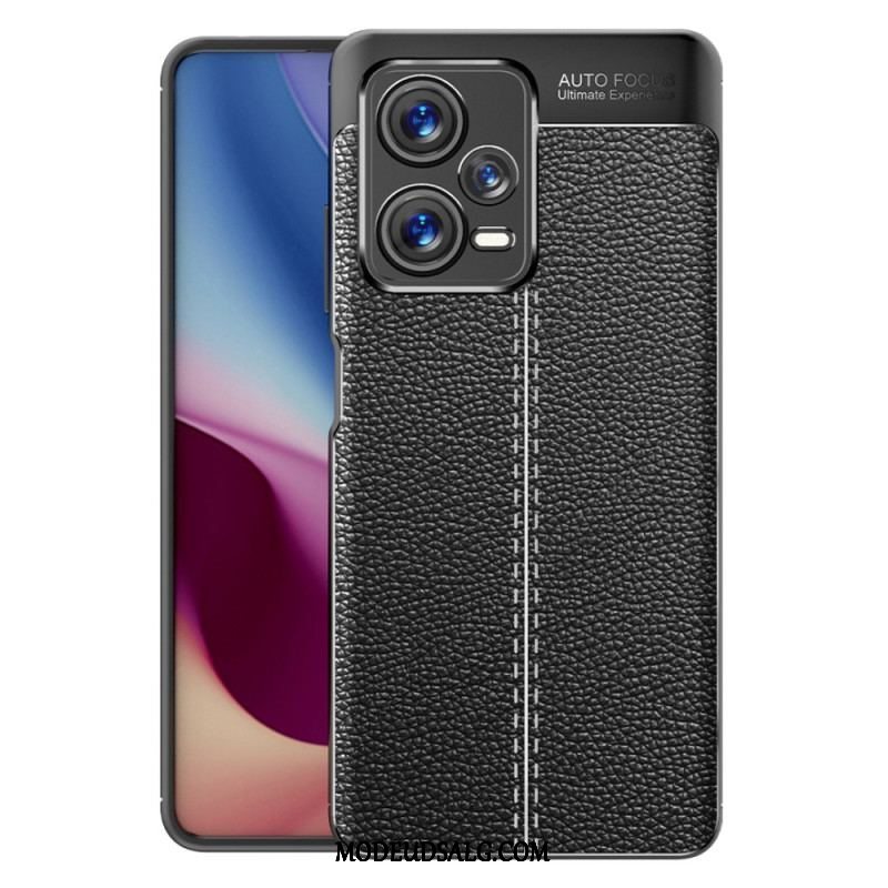 Cover Xiaomi Redmi Note 12 Pro Plus Dobbelt Linje Litchi Læder Effekt