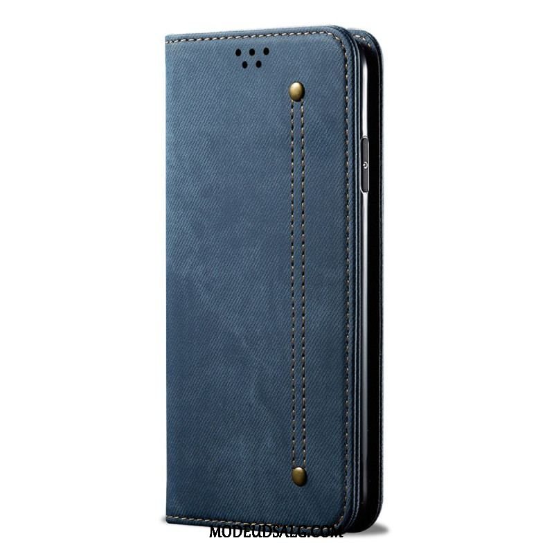 Cover Xiaomi Redmi Note 12 Pro Plus Flip Cover Denim Stof