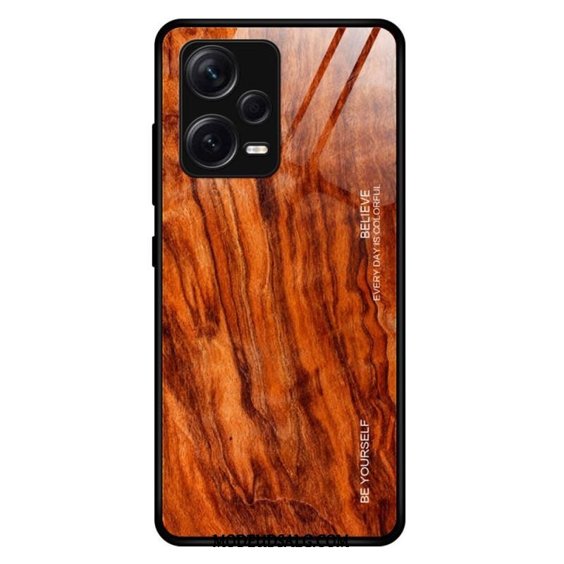 Cover Xiaomi Redmi Note 12 Pro Plus Trædesign Hærdet Glas