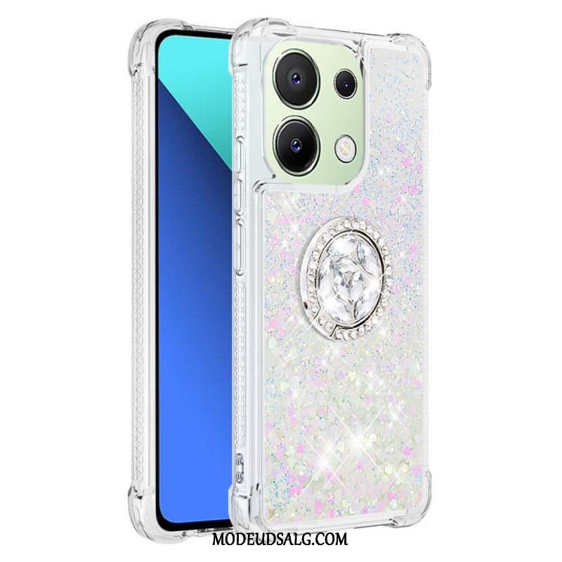 Cover Xiaomi Redmi Note 13 4g Glitter Ring-støtte