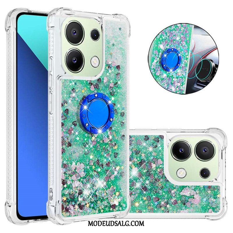 Cover Xiaomi Redmi Note 13 4g Glitter Ring-støtte