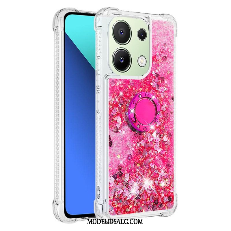 Cover Xiaomi Redmi Note 13 4g Glitter Ring-støtte