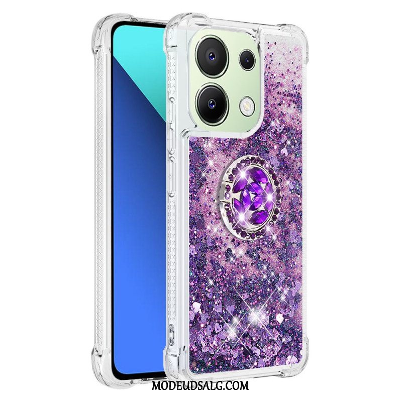 Cover Xiaomi Redmi Note 13 4g Glitter Ring-støtte