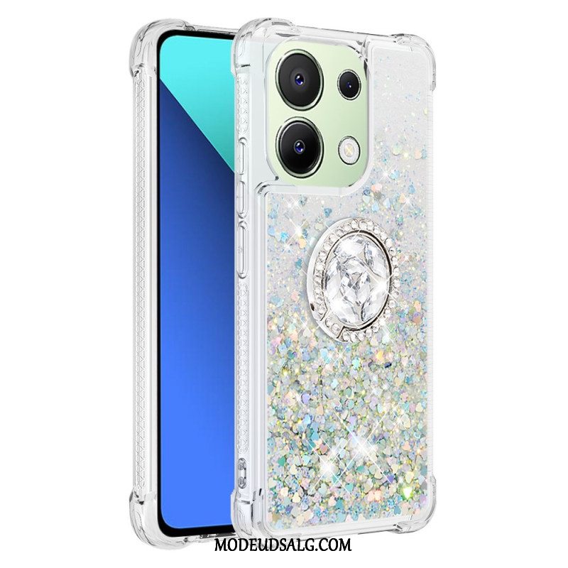 Cover Xiaomi Redmi Note 13 4g Glitter Ring-støtte