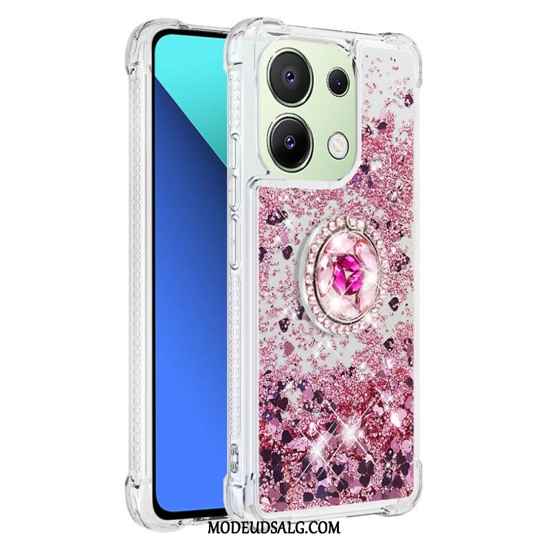 Cover Xiaomi Redmi Note 13 4g Glitter Ring-støtte