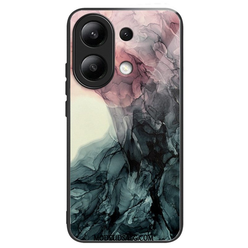 Cover Xiaomi Redmi Note 13 4g Marmormønster Hærdet Glas