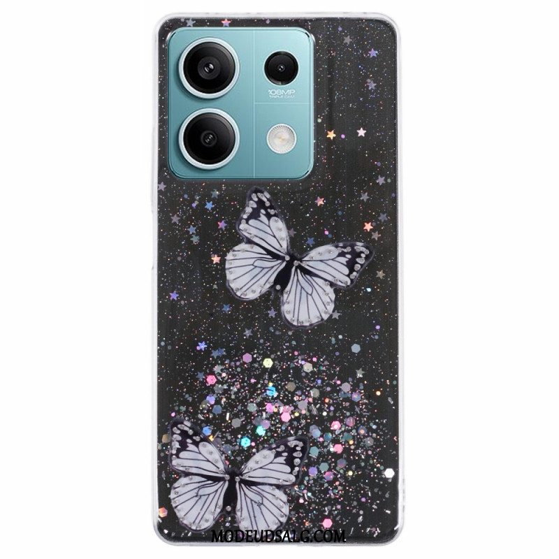 Cover Xiaomi Redmi Note 13 5g Sommerfugle Glitter