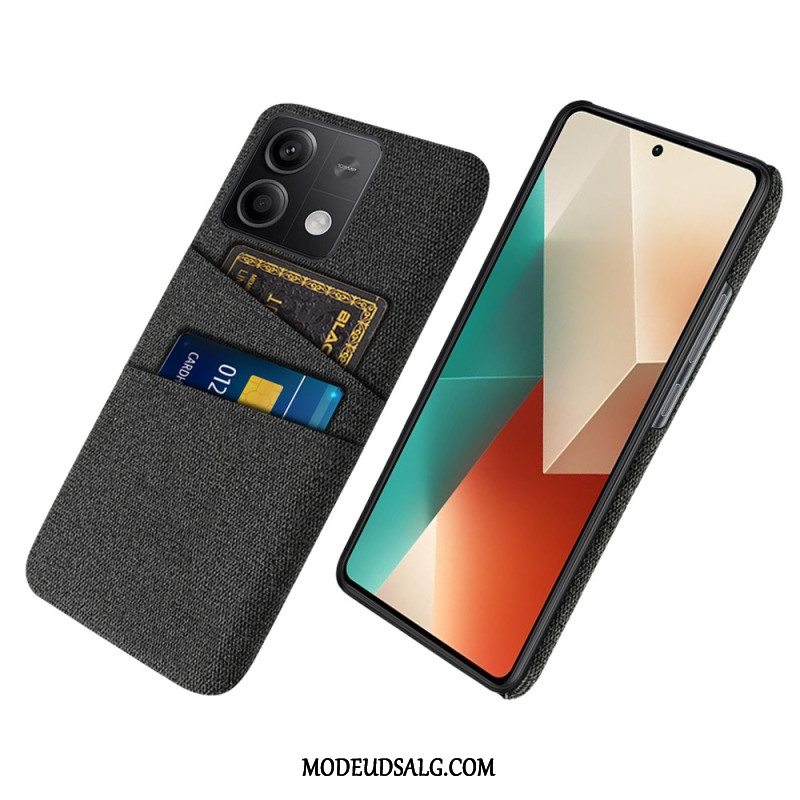 Cover Xiaomi Redmi Note 13 5g Stof Dobbelt Kortholder