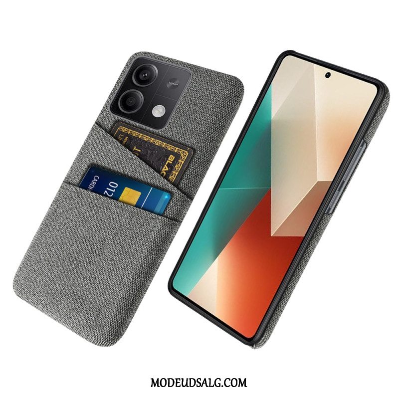 Cover Xiaomi Redmi Note 13 5g Stof Dobbelt Kortholder