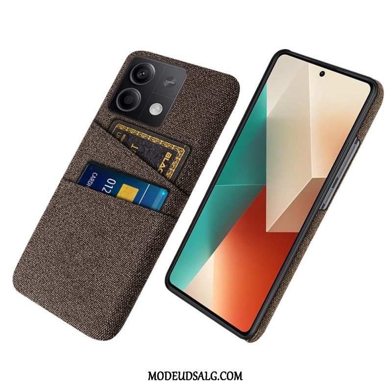 Cover Xiaomi Redmi Note 13 5g Stof Dobbelt Kortholder