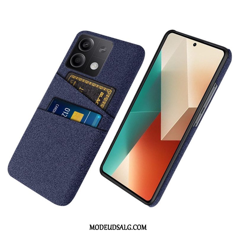 Cover Xiaomi Redmi Note 13 5g Stof Dobbelt Kortholder