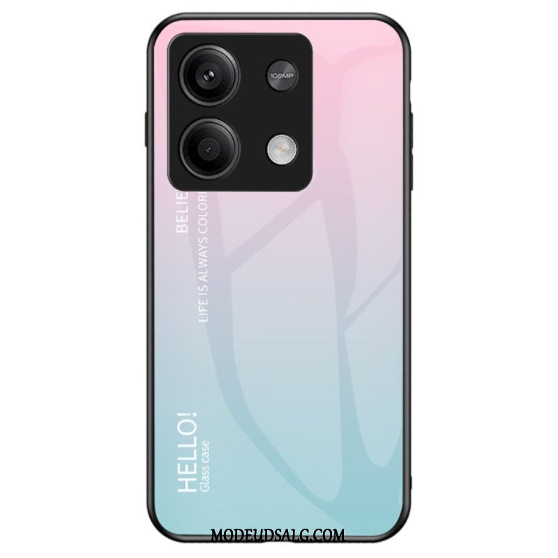 Cover Xiaomi Redmi Note 13 5g Telefon Etui Gradient Farve Hærdet Glas